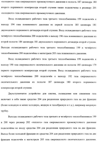 Компрессионная установка и устройство для сжатия, охлаждения и сжижения газа с использованием этой компрессионной установки (патент 2315922)