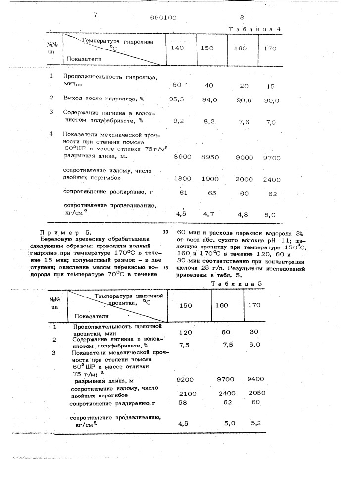 Способ получения волокнистого целлюлозного полуфабриката (патент 690100)