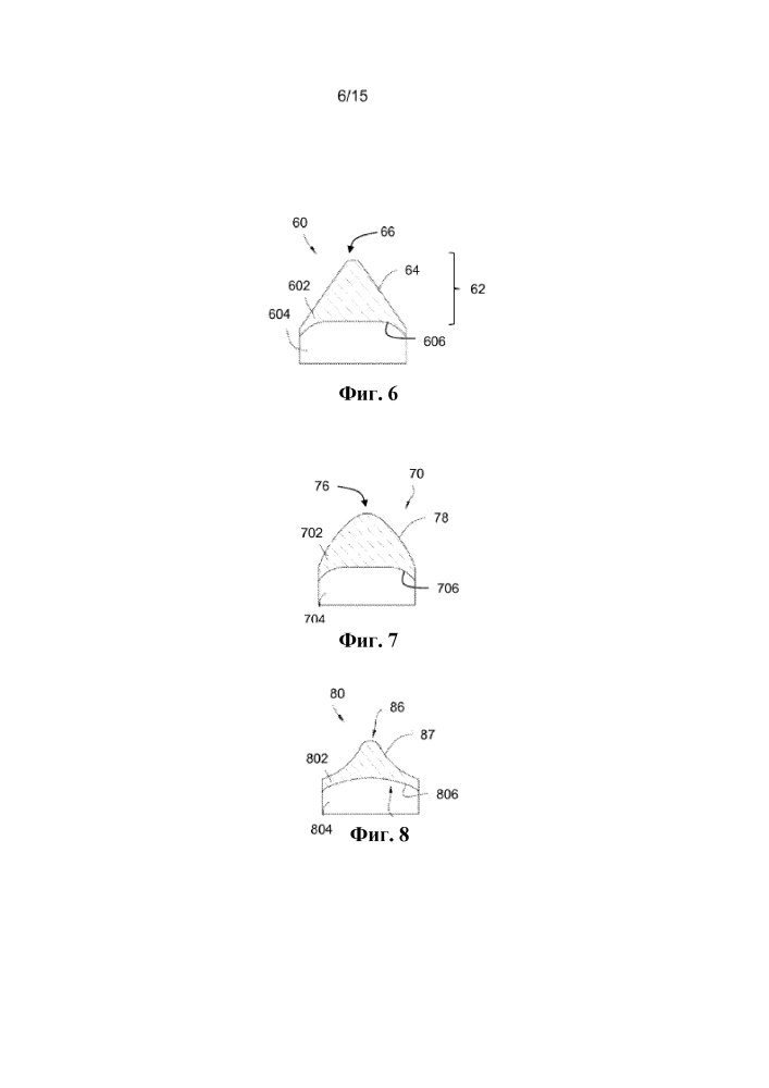 Режущие структуры для бурового долота с закрепленными режущими инструментами (патент 2628359)