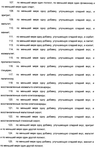 Композиции натурального интенсивного подсластителя с улучшенным временным параметром и(или) корригирующим параметром, способы их приготовления и их применения (патент 2459434)