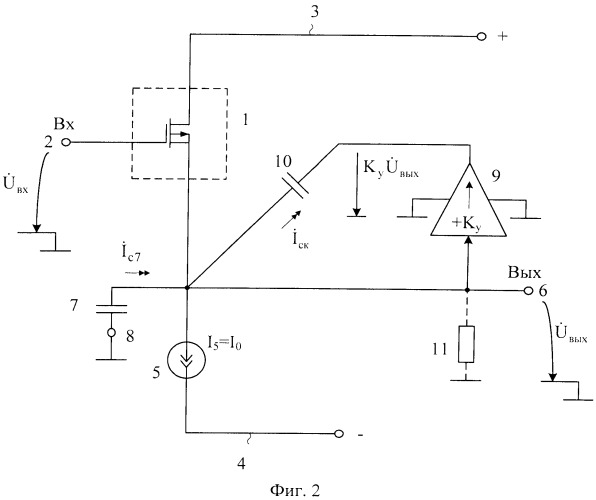 Быстродействующий истоковый повторитель напряжения (патент 2530263)