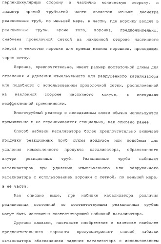 Способ каталитического окисления в паровой фазе и способ получения (мет)акролеина или (мет)акриловой кислоты этим способом (патент 2309936)