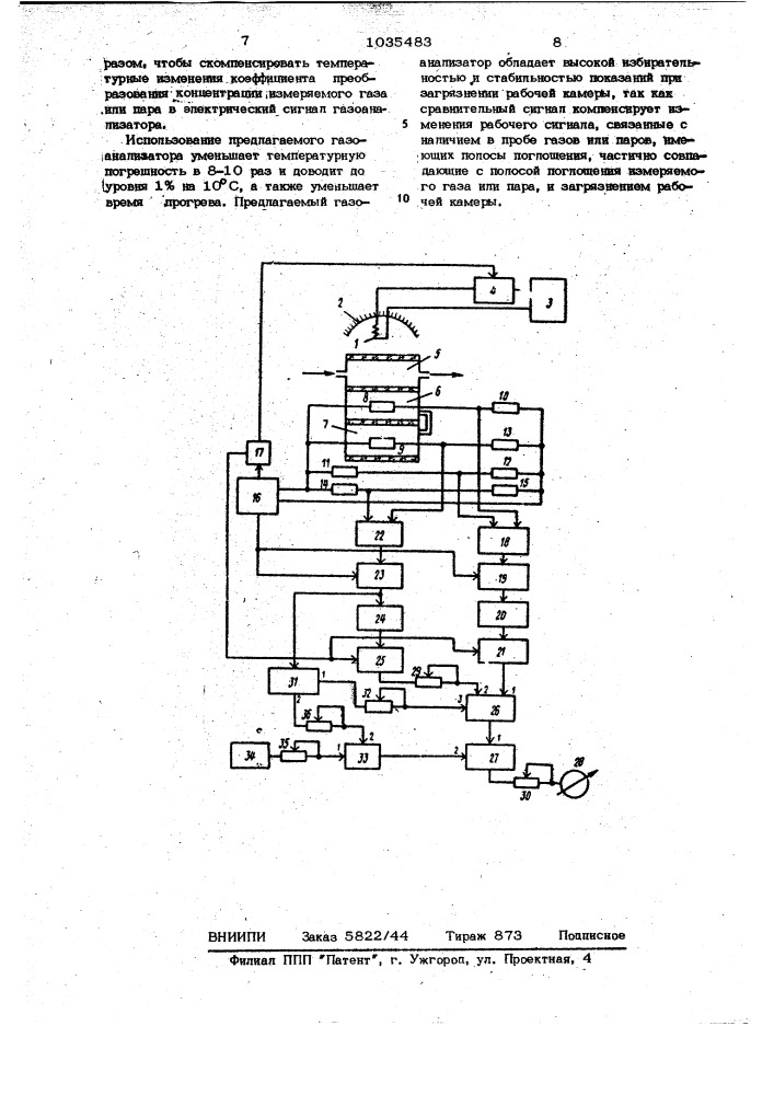 Газоанализатор (патент 1035483)