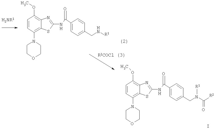 Производные бензотиазола и лекарственное средство на их основе (патент 2301232)