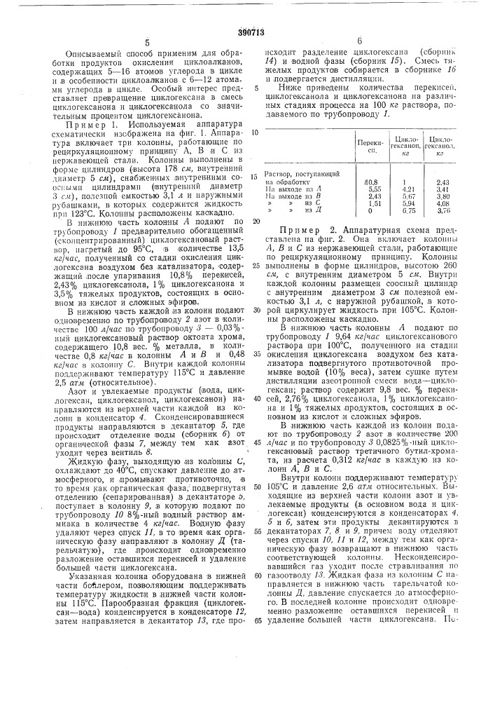 Способ получения циклоалканолов и циклоалканонов (патент 390713)