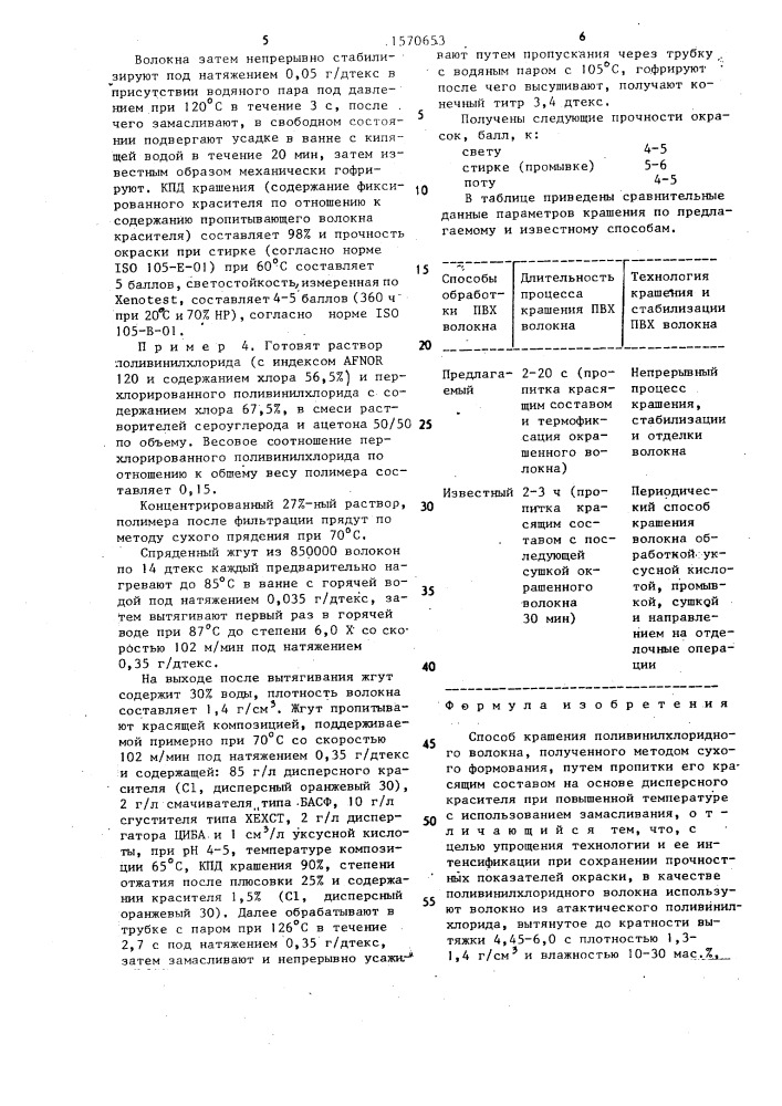 Способ крашения поливинилхлоридного волокна (патент 1570653)