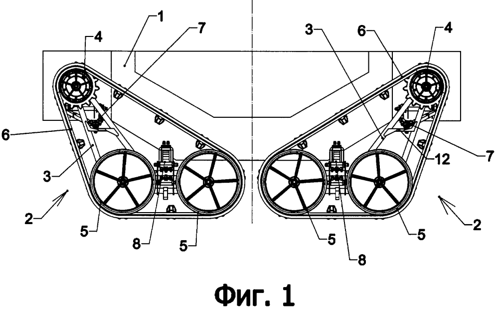 Схема гусеничного движителя