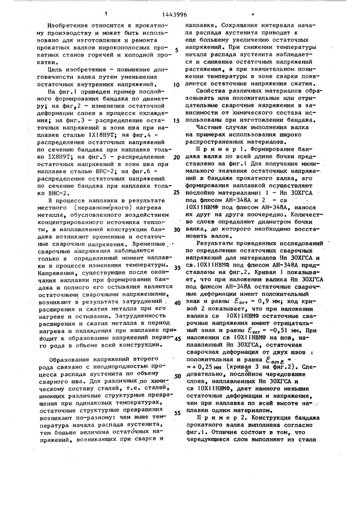 Составной прокатный валок (патент 1443996)