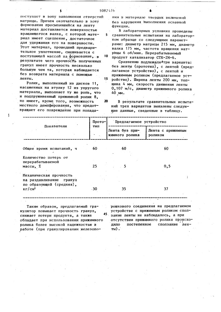 Гранулятор (патент 1082476)