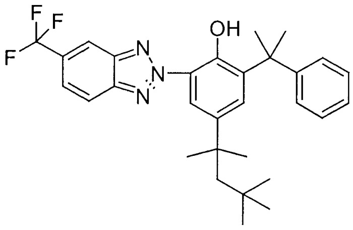 Бензотриазоловые поглотители уф-лучей со смещенным в длинноволновую область спектром поглощения и их применение (патент 2414471)