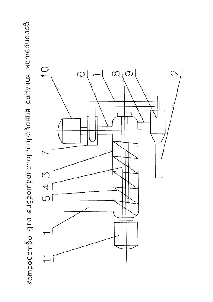 Устройство для гидротранспортирования сыпучих материалов (патент 2635944)
