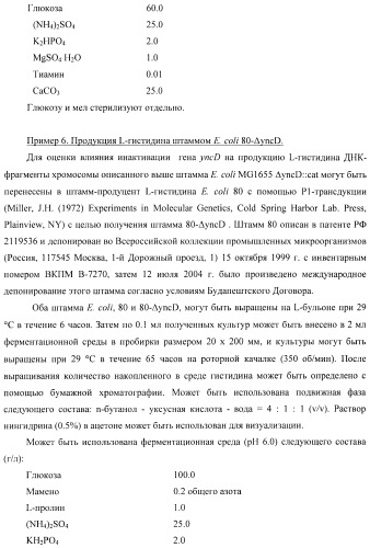 Способ получения l-треонина с использованием бактерии, принадлежащей к роду escherichia, в которой инактивирован ген yncd (патент 2396337)