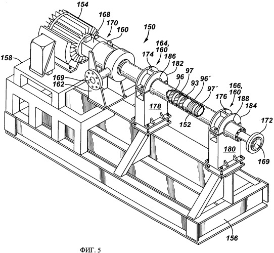 Центробежный осевой насос, имеющий неосесимметричные контуры каналов, и способ нагнетания текучей среды с его использованием (патент 2444647)