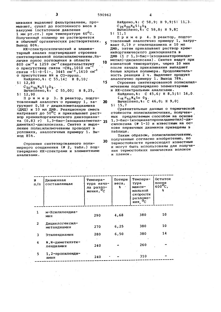 Способ получения полисилилмочевин (патент 590962)