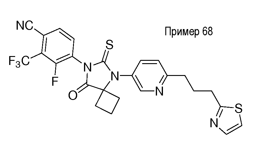 Производные тиогидантоина, полезные в качестве антагонистов рецептора андрогена (патент 2598854)