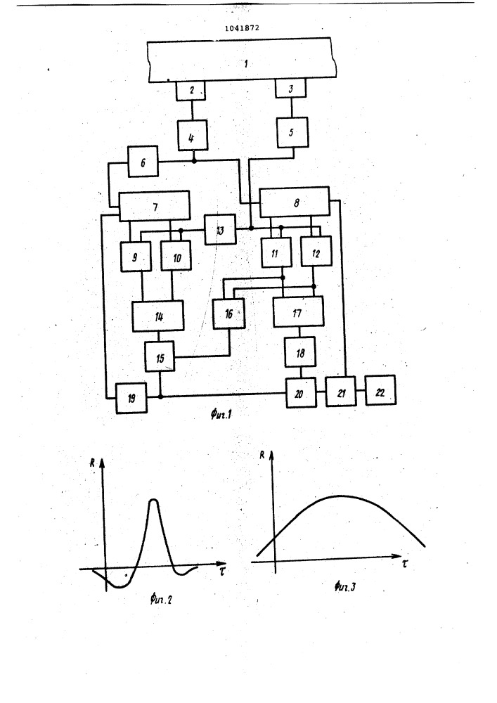 Корреляционный расходомер (патент 1041872)