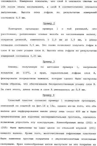 Слоистые пластики из пленок, имеющие повышенную изгибную прочность во всех направлениях, и способы и установки для их производства (патент 2336172)