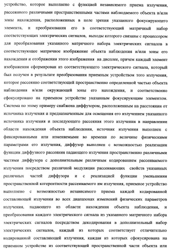 Способ формирования изображений в миллиметровом и субмиллиметровом диапазоне волн (варианты), система формирования изображений в миллиметровом и субмиллиметровом диапазоне волн (варианты), диффузорный осветитель (варианты) и приемо-передатчик (варианты) (патент 2349040)