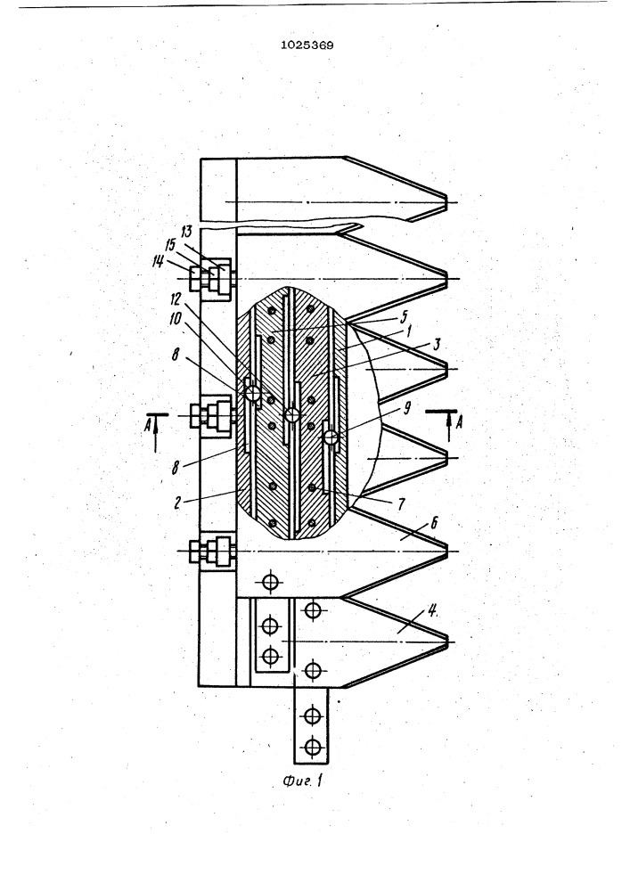 Режущий аппарат косилки (патент 1025369)