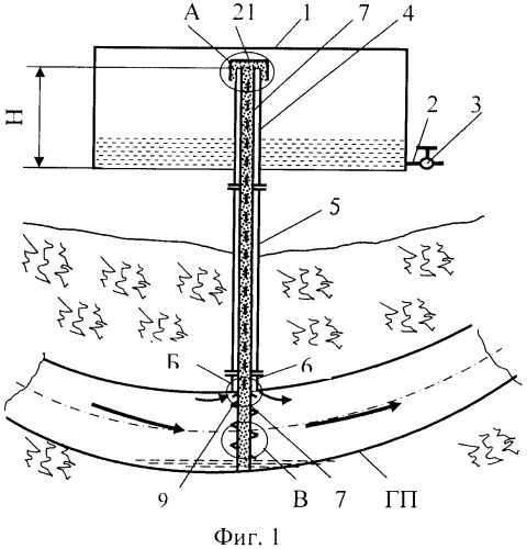 Устройство для очистки газа и удаления конденсата из газопровода (патент 2460008)