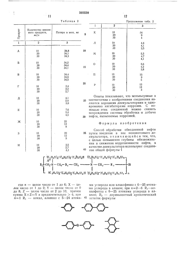 Способ обработки обводненной нефти (патент 503530)