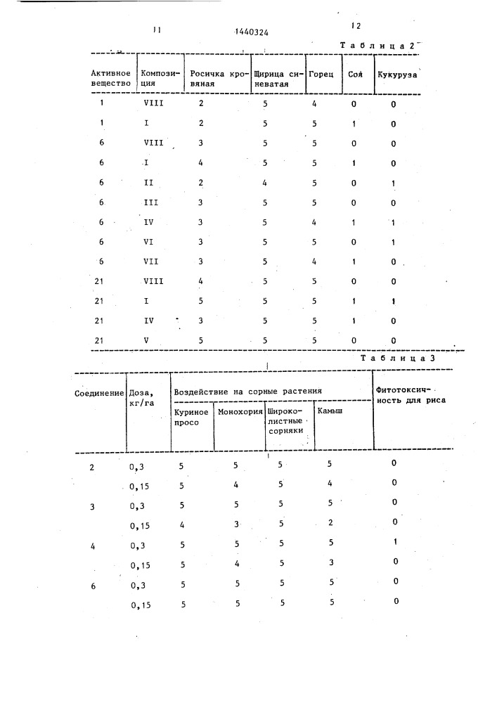 Гербицидная композиция (патент 1440324)