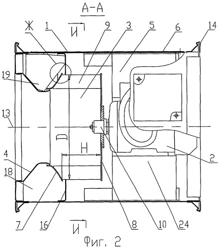 Канальный вентилятор (варианты) (патент 2287091)