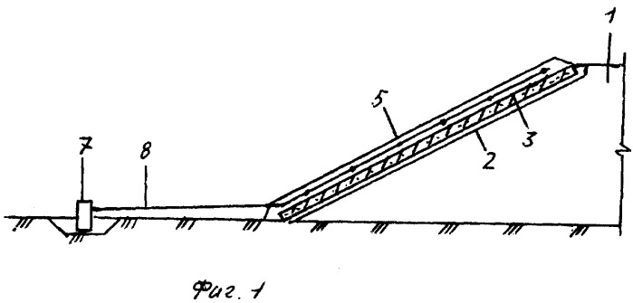 Устройство для прогрева бетонных откосных креплений в зимнее время паром (патент 2335598)