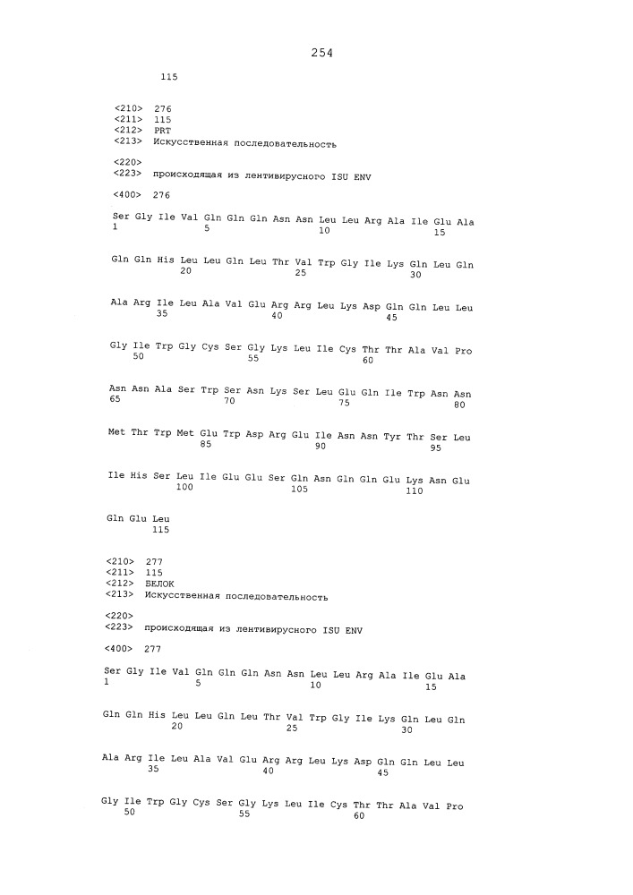 Мутантные лентивирусные белки env и их применение в качестве лекарственных средств (патент 2654673)