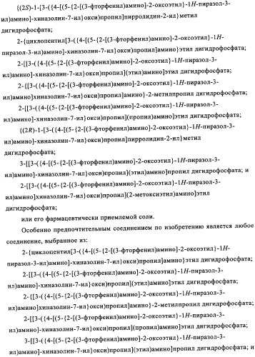 Производные фосфонооксихиназолина и их фармацевтическое применение (патент 2350611)