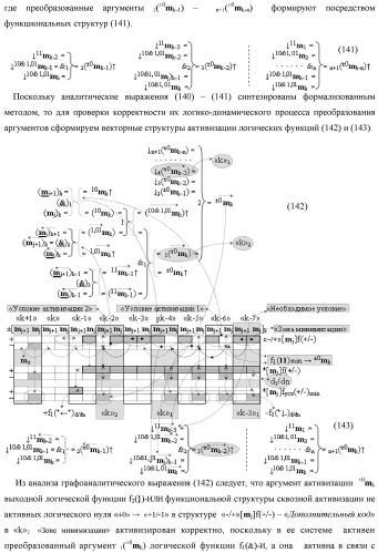 Способ сквозной активизации f1( 11)min → ±0mk неактивных аргументов "±0" → "+1/-1" аналоговых сигналов в "зонах минимизации" структуры "-/+" [mj]f(+/-) - "дополнительный код" в соответствии с арифметической аксиомой троичной системы счисления f(+1,0,-1) при формировании аргументов аналоговых сигналов в позиционно-знаковой условно минимизированной ее структуре ±[mj]fусл(+/-)min (варианты русской логики) (патент 2507682)