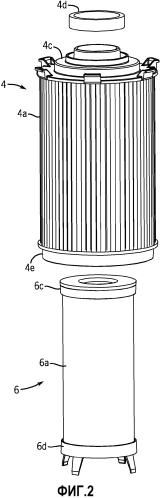 Модульные фильтрующие элементы для применения в картридже с фильтром в фильтре (патент 2561993)