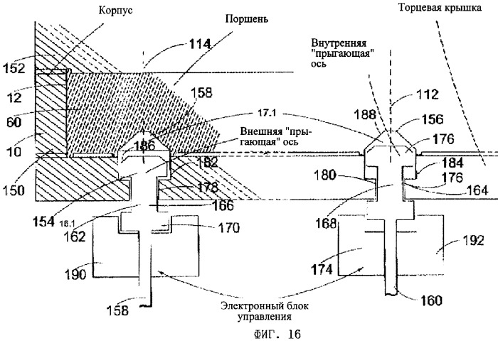 Машина с вращающимся поршнем (патент 2293847)