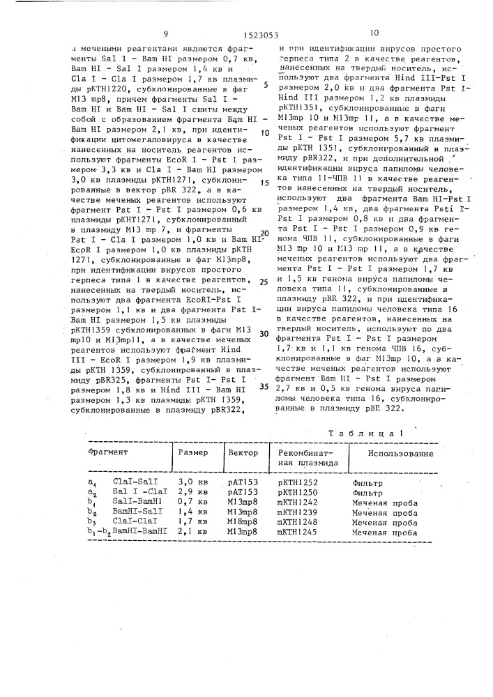 Способ идентификации вирусов и бактерий, основанный на сэндвич-гибридизации нуклеиновых кислот (патент 1523053)
