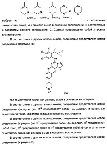 Производные 2-[(2-(фениламино)-1н-пирроло[2,3-d]пиримидин-4-ил)амино]бензамида в качестве ингибиторов igf-1r для лечения рака (патент 2472797)