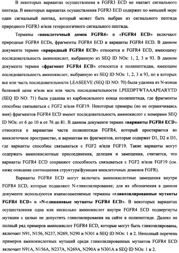 Мутеины кислотной зоны внеклеточного домена рецептора фактора роста фибробластов (патент 2509774)