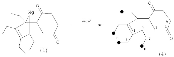 Способ получения 1,8,9,10-тетраалкил-11-магнезатрицикло[6.2.1.0 2,7]ундец-9-ен-3,6-дионов (патент 2313528)