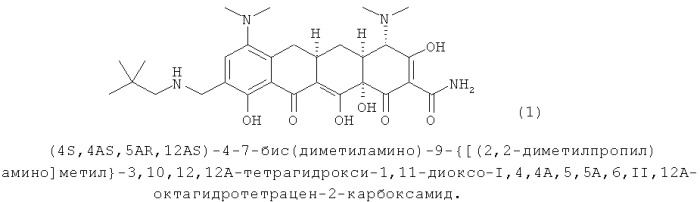 Кристаллическая форма и тозилат соединения тетрациклина, кристаллическая форма указанного тозилата и ее полиморфная модификация, способ получения тозилата соединения тетрациклина, полиморфная модификация, полученная указанным способом, и фармацевтические композиции на основе вышеуказанных кристаллической формы и полиморфной модификации (патент 2500665)