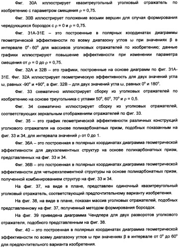 Массив уголковых отражателей, сформированный трехуровневыми бороздками (патент 2352967)