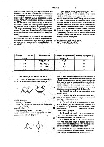 Способ получения производных бензтриазола (патент 2002742)