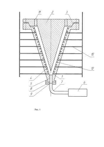 Устройство для получения керамических изделий методом самораспространяющегося высокотемпературного синтеза (патент 2578237)