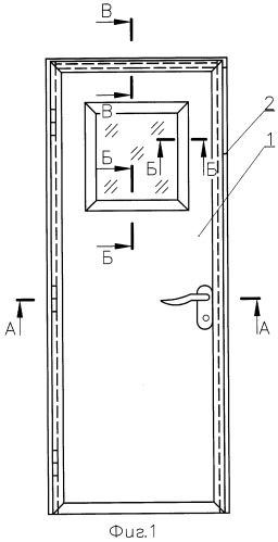 Противопожарная дверь, дверное полотно противопожарной двери (варианты) (патент 2376436)