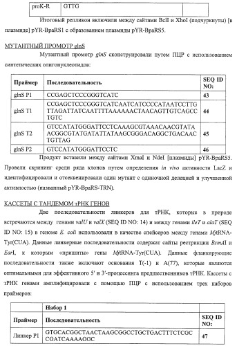 Система экспрессии компонентов ортогональной трансляции в эубактериальной клетке-хозяине (патент 2467069)