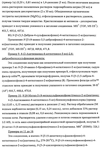 Производные 5-фенилтиазола и их применение в качестве ингибиторов рi3 киназы (патент 2436780)