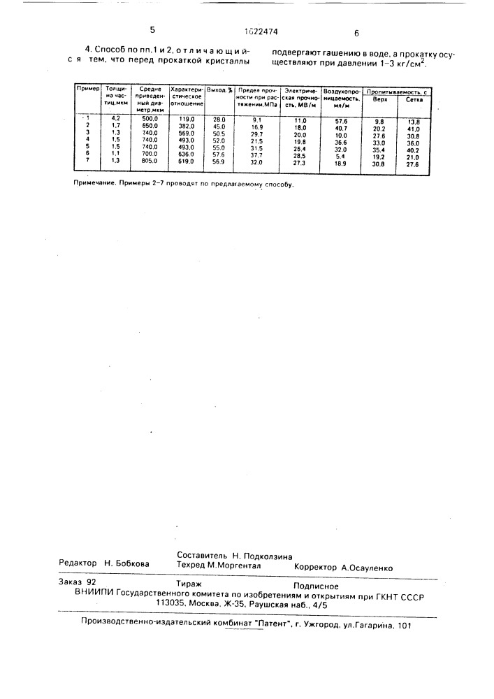 Способ получения слюдяной бумаги из слюды-мусковит (патент 1622474)