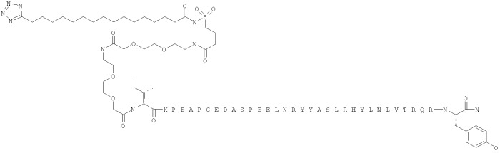 Длительно действующие агонисты рецепторов y2 и(или) y4 (патент 2504550)