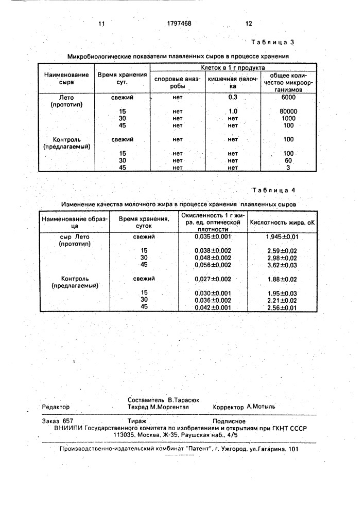 Композиция для получения плавленого сыра (патент 1797468)