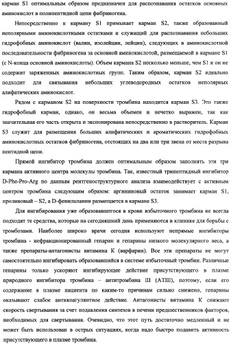 Новые соединения, обладающие функцией ингибиторов тромбина, и фармацевтические композиции на их основе (патент 2354647)