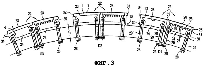 Устройство и способ для изготовления и/или улучшающей качество обработки волокнистого полотна (патент 2364672)