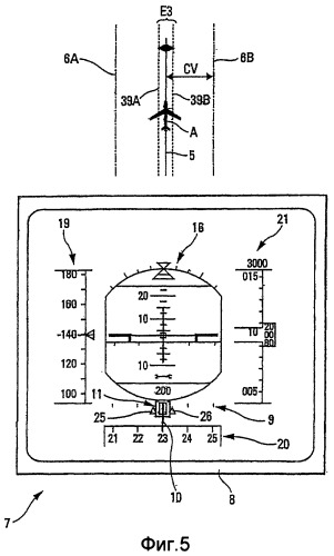 Способ и устройство отображения для воздушного судна, которое следует плану полета (патент 2356011)